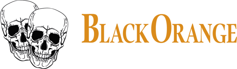 Black and Orangen Rockbar in Sölden Logo